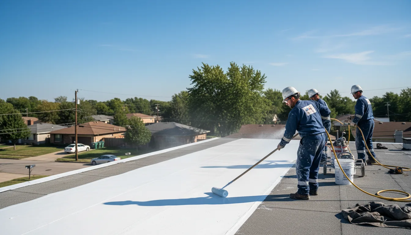 Commercial roof coating in Maple Park, IL near me